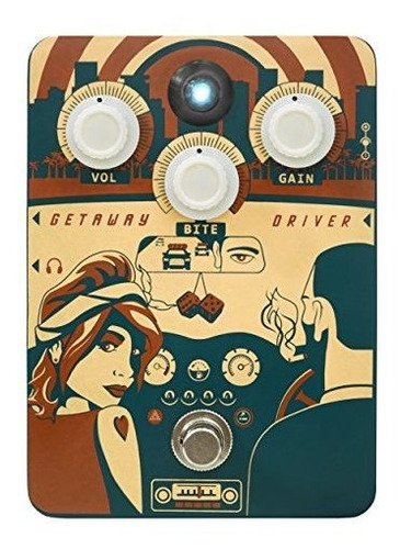 Naranja Getaway Driver Pedal Overdrive 70s Ampinabox