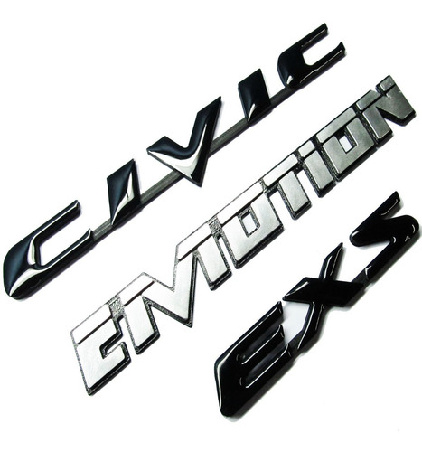 Emblemas Honda Civic Emotion Maleta Exs Pega 3m