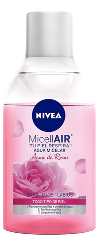 Agua Micelar Desmaquillante Nivea Agua De Rosas 400ml Tipo de piel