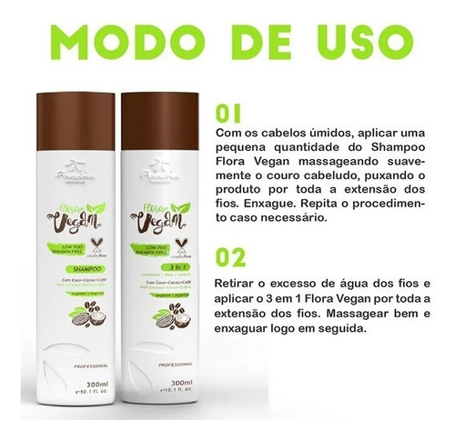 Kit Flora Vegan Shampoo + Condicionador 300ml