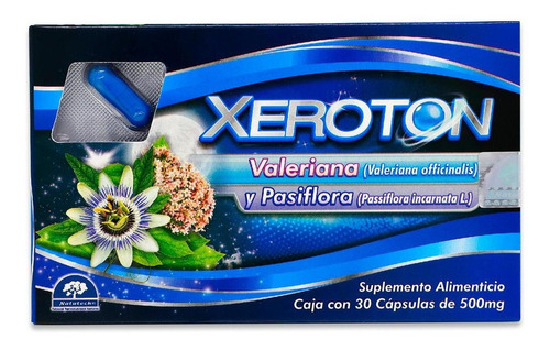 Xeroton, 30 Capsulas De 500 Mg, Natutech Sabor Sin Sabor