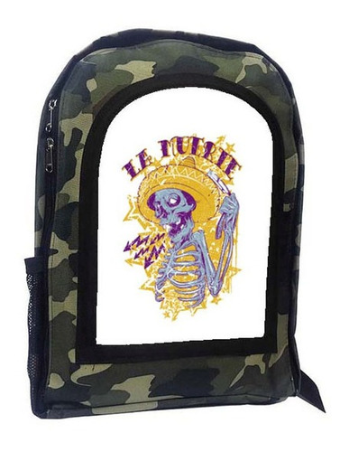 Mochila Camuflada Calavera Mexicana Catrina A16