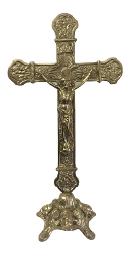 Crucifixo De Mesa Em Bronze Maravilhoso Capelas Santuários
