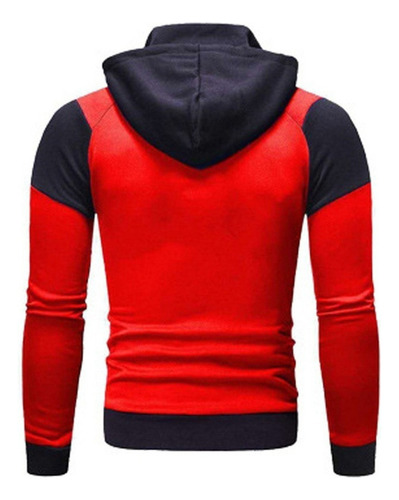 Sudadera Hombre Capucha Gorro Y Cierre Colores