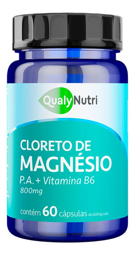 Cloreto De Magnesio P A + Vitamina B6 60 Capsulas
