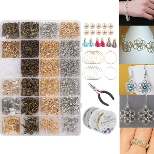 995 Piece Starter Kit, Bracelet & Earrings, Jewelry Pliers