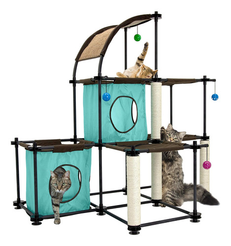 Kitty City Claw Juego De Muebles Para Gatos Para Interiores