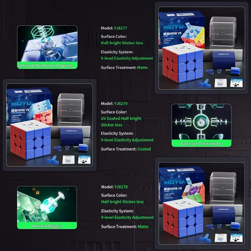 Tunjilool Moyu Wrm V9 Ball Core (recubierto Uv) Cubo De Vel.
