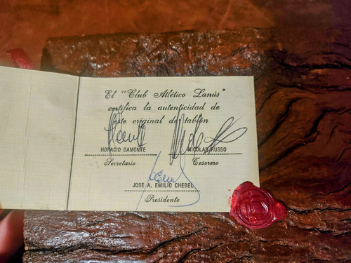 Tablón De Tribuna Club Atletico Lanús Certificado