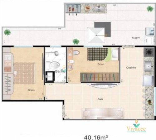 Imagem 22 de 24 de Apartamento À Venda, 38 M² Por R$ 210.000,00 - Jardim Coimbra - São Paulo/sp - Ap2829