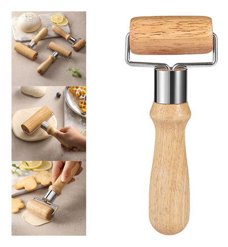 Rodillo De Madera Para Amasar, Rodillo Manual En Pequeño