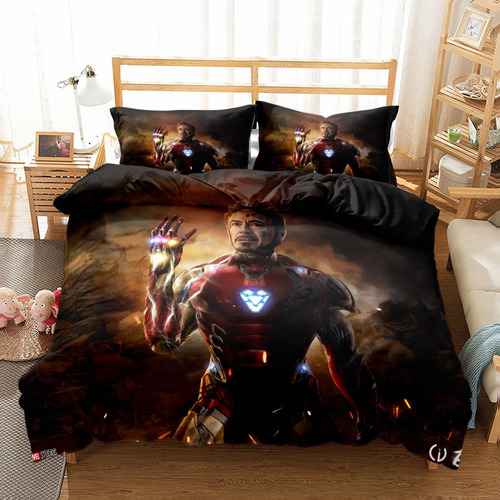 Juego De Ropa De Cama Tony Stark De Superhéroes Iron Man