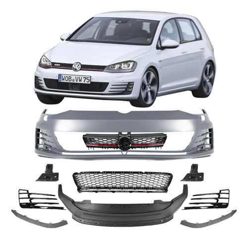 Facia Delantera Golf Mk7 Tipo Gti 2013-2016 Parrilla Niebla