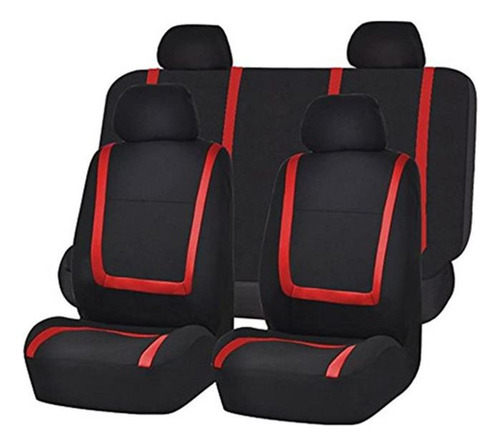 Fh Group Fb032red114 Cubierta De Asiento De Coche De Tela Pl