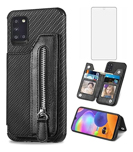 Funda De Telefono Para Galaxy A31 Con Protector De Pantalla