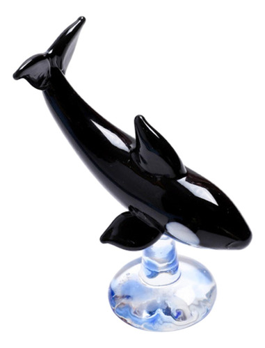 Escultura De Ballena De Vidrio Hecha A Mano: Estilo A