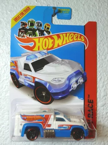 Hot Wheels White 2013 Rescue Duty Hw Race Car