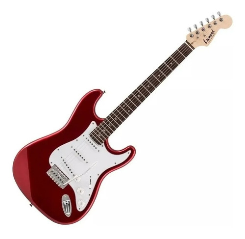 Guitarra Electrica Leonard Stratocaster Niño 3/4 Rojo Metal