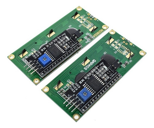 Kit 3 Display Lcd 1602 16x2 Fundo Verde Módulo I2c Soldado