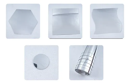 Adhesivo De Pared Con Forma De Espejo, Láminas Adhesivas Rec