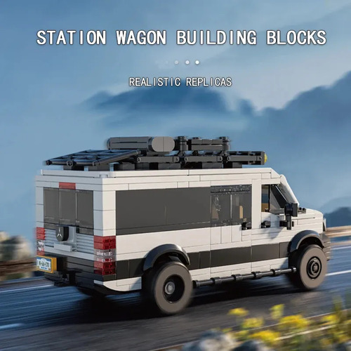 Bloques De Construcción Model Station Wagon Para Acampar, A