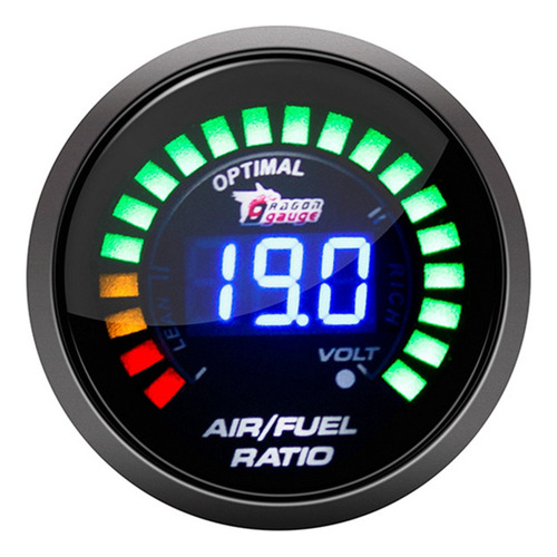 S Medidor Dragon Gauge Air Fuel Afr Con Pantalla Led De 2