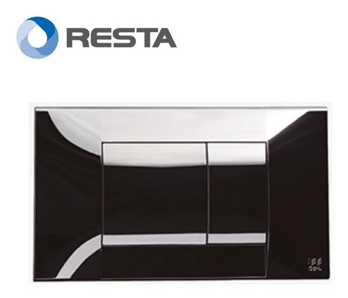 Imagen 2 de 4 de Tapa Tecla Suma Doble Cromada Deposito Embutir Ideal 81100