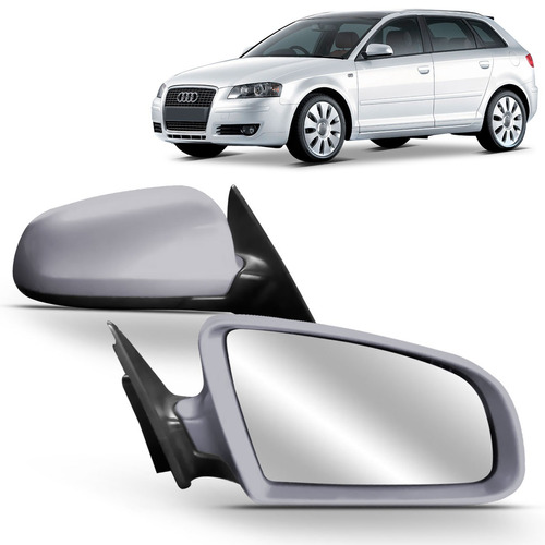 Par Retrovisor Audi A3 06 A 08 4p Elétrico Com Desembaçador