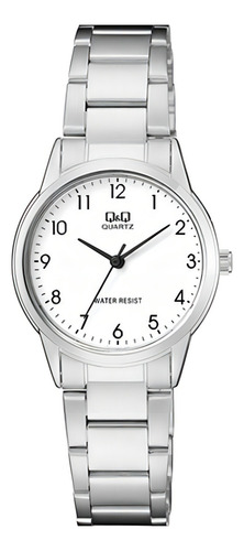Reloj Para Mujer Q&q Qa45j204y Plateado