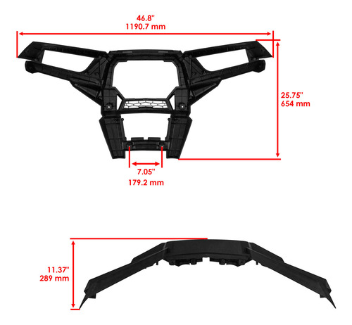 Caltric 5439786-070 5451482-070 7519650 Front Bumper Fas Cch