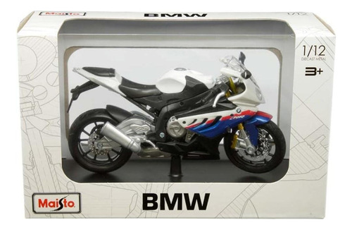 Motocicleta Bmw S 1000 Rr 1:12 Maisto Con Base