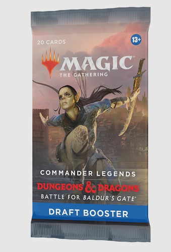 Magic Draft Booster - Commander D&d Battle For Baldur´s Gate