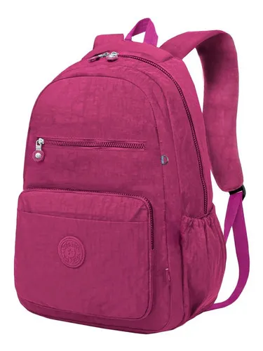 Mochila escolar de lujo para mujer, resistente a las costuras, color rosa y  rosa