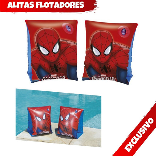 Flotadores Alitas Spider Man Bestway 23x 15cm 1 Par Oferta !