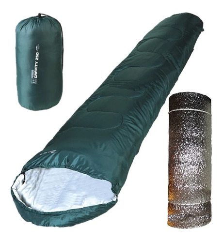 Bolsa Dormir Waterdog Gravity 250 + Aislante Termico 2.30 Mt