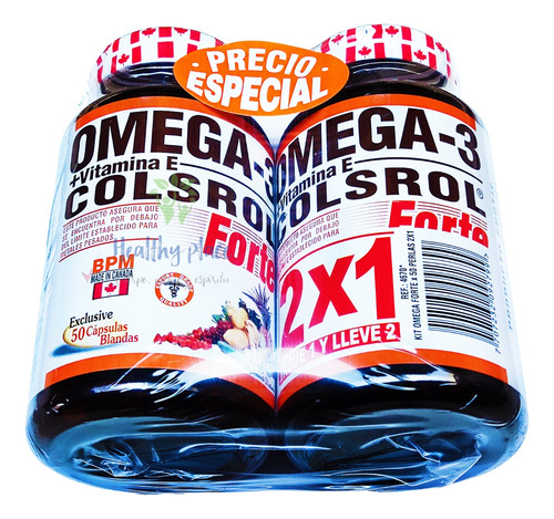 Omega 3 Forte + Vitamina E X100 - Unidad a $230