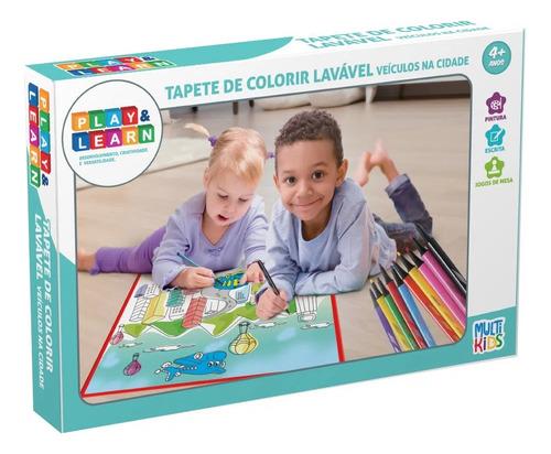 Louça Mágica Tapete De Colorir Lavável Da Multikids - Br1744