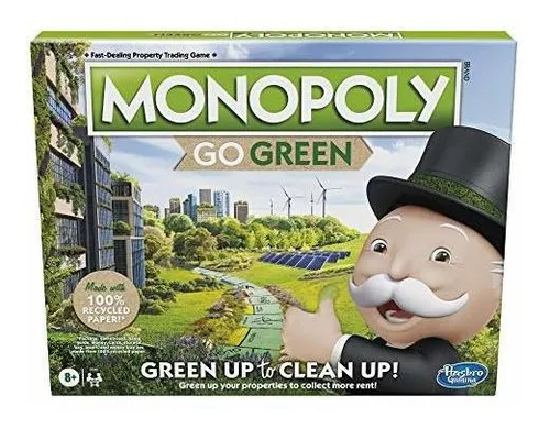 Monopoly: Go Green Edition Juego Hecho Con Piezas De Papel 1