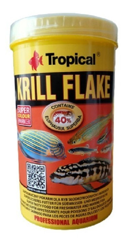 Alimento Pez Krill Flake 20g Forma Escamas Tropical
