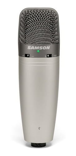 Micrófono Samson C03 condensador supercardioide plateado/negro