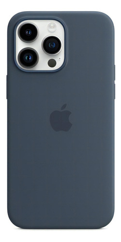 Funda Silicona iPhone 14 Pro Max With Magsafe - Storm Blue Liso