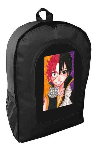 Mochila Negra Fairy Tail Adulto / Escolar B25