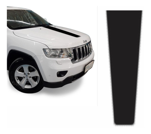 Faixa Adesivo Capô Jeep Grand Cherokee Preto Degrade 018