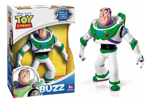 Boneco De Vinil Buzz Lightyear Toy Story 18cm Da Lider 2588