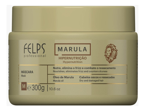 Mascara Capilar Marula Hiper-nutricion Felps 300gr