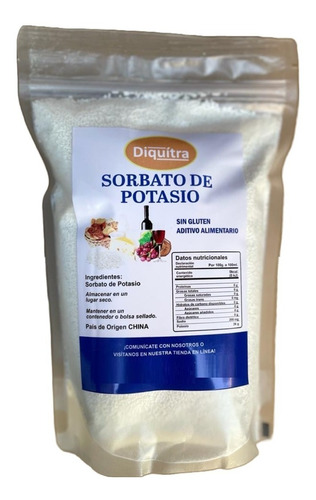 Sorbato De Potasio Conservador Granular Alimenticio 100 Gr