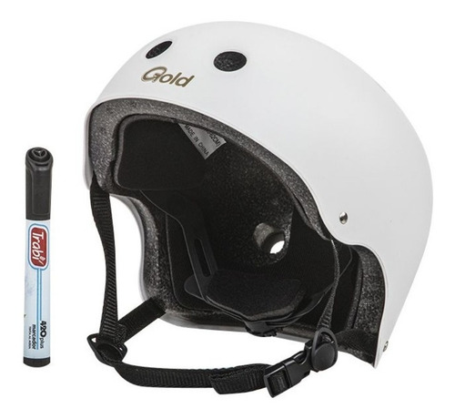 Casco Para Personalizar Bici Skate Rollers Regulable Gold
