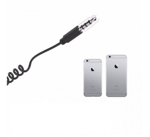 Selfie Stick Rock Com Fio Control & Espelho Ll - 70cm Preto