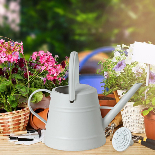 Lata De Agua De Larga Lata De Flores, Cabezal De Gris Claro