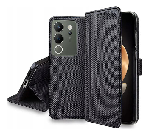 Funda Tipo Cartera Con Tapa Para Vivo V30 Lite, 5 G, Poliure